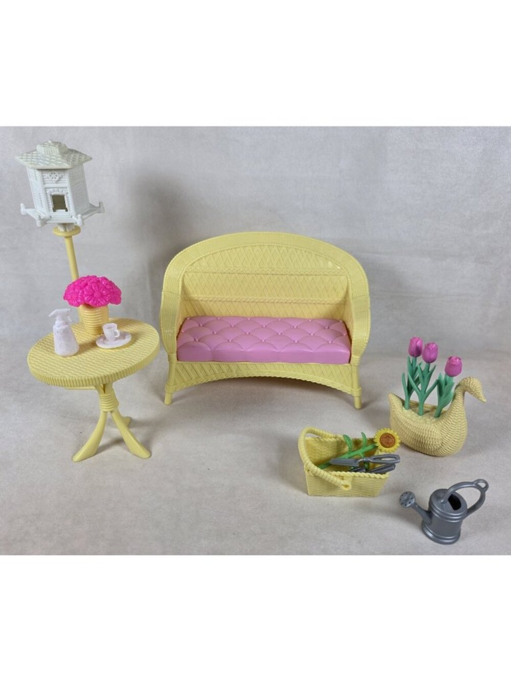 Vintage 1998 Barbie So Real So Now Summer Garden Complete Playset
